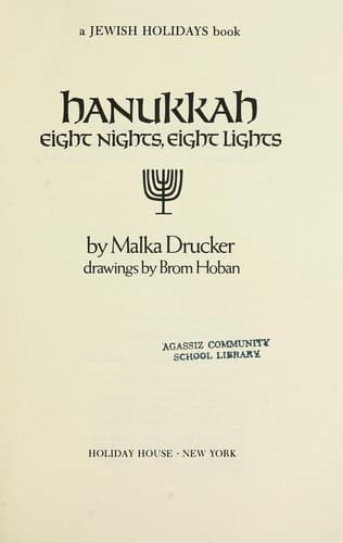 Tapa de Hanukkah : eight nights, eight lights