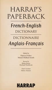 Tapa de Harrap's French Dictionary