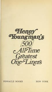 Tapa de Henny Youngman's 500 all-time greatest one-liners