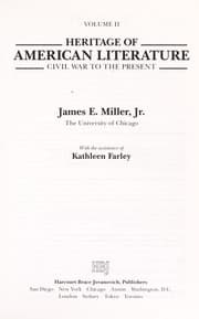 Tapa de Heritage of American literature
