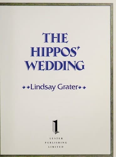 Tapa de The Hippo's Wedding