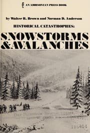 Tapa de Historical catastrophes--snowstorms & avalanches