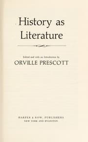 Tapa de History as literature