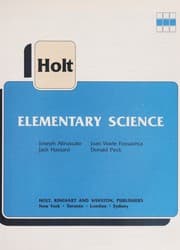 Tapa de Holt elementary science