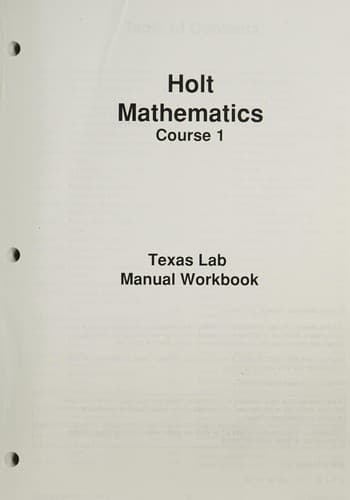 Tapa de Holt mathematics