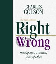 Tapa de The line between right & wrong