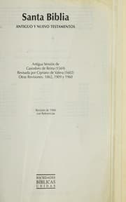 Tapa de La Santa Biblia