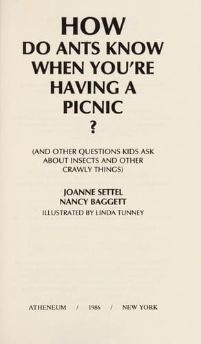 Tapa de How do ants know when you're having a picnic?