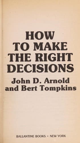 Tapa de How Make Right Decisns