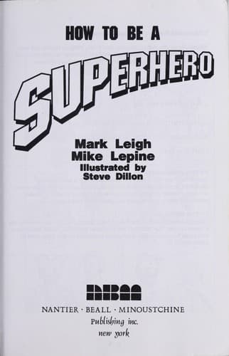 Tapa de How to be a superhero