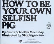 Tapa de How to be your own selfish pig