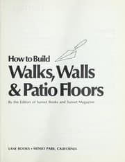 Tapa de How to build walks, walls & patio floors
