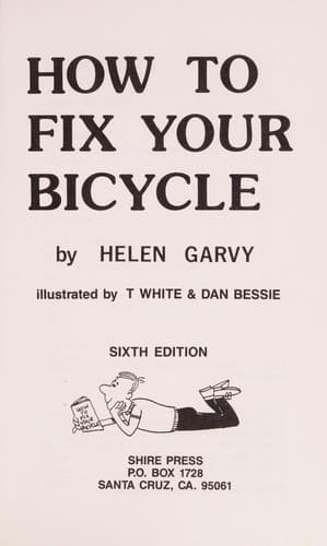 Tapa de How to Fix Your Bicycle
