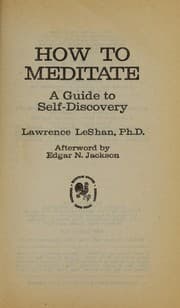 Tapa de How to meditate : a guide to self-discovery