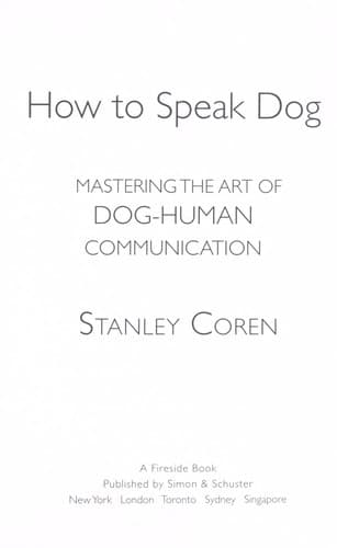 Tapa de How to speak dog
