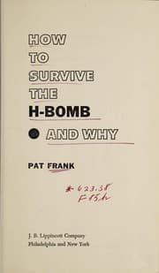Tapa de How to survive the H-bomb, and why