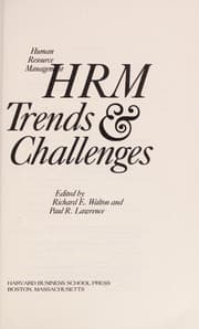 Tapa de HRM, trends & challenges