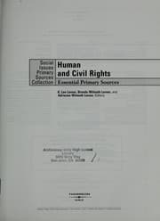 Tapa de Human and civil rights