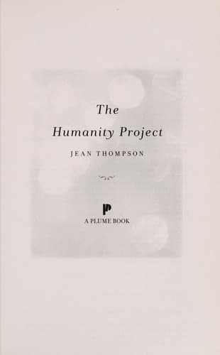 Tapa de The humanity project