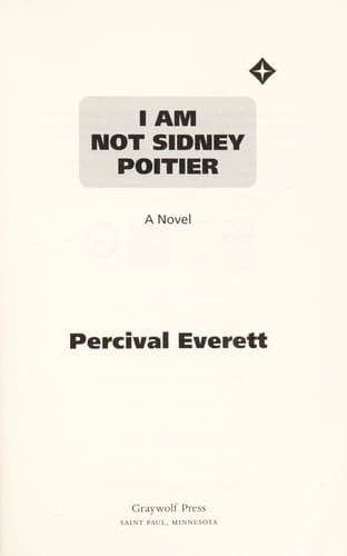Tapa de I am not Sidney Poitier