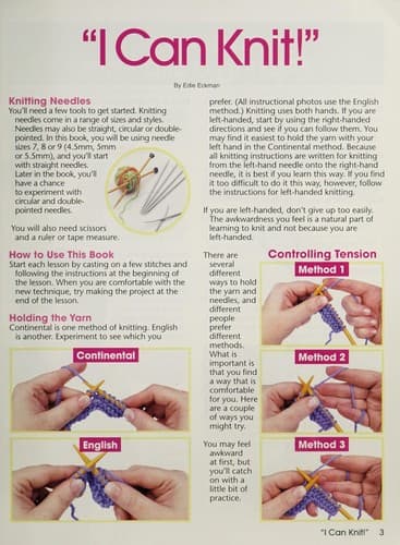 Tapa de I Can Knit