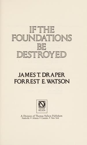 Tapa de If the foundations be destroyed