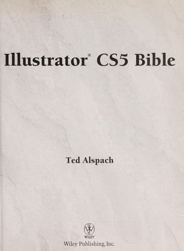 Tapa de Illustrator CS5 bible