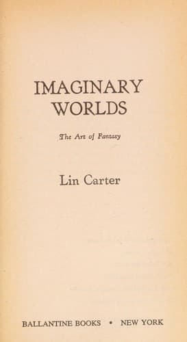 Tapa de Imaginary worlds