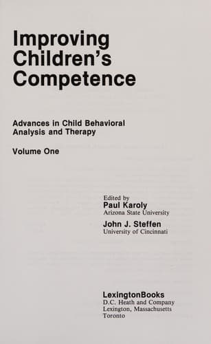 Tapa de Improving children's competence