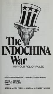 Tapa de The Indochina War : why our policy failed