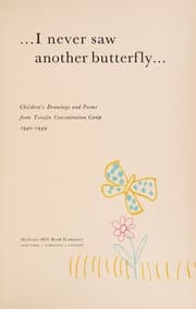 Tapa de I never saw another butterfly