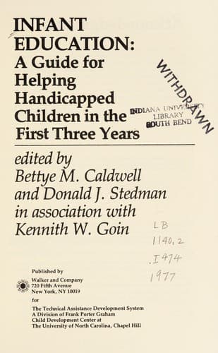Tapa de Infant education