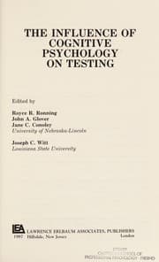 Tapa de The Influence of cognitive psychology on testing
