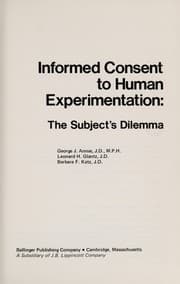 Tapa de Informed consent to human experimentation