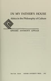 Tapa de In my father's house : Africa in the philosophy of culture