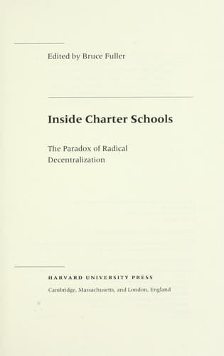 Tapa de Inside charter schools
