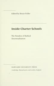 Tapa de Inside charter schools