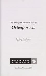 Tapa de The intelligent patient guide to osteoporosis