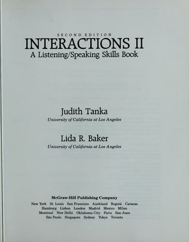 Tapa de Interactions II