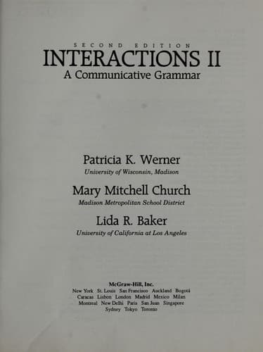 Tapa de Interactions II