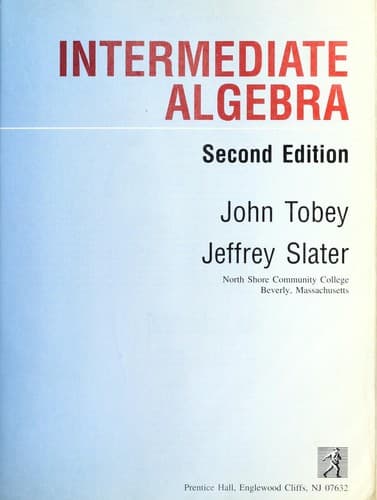 Tapa de Intermediate algebra