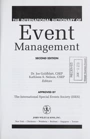 Tapa de The international dictionary of event management