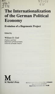 Tapa de The Internationalization of the German Political Economy