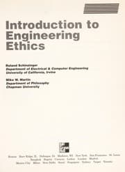 Tapa de Introduction to engineering ethics