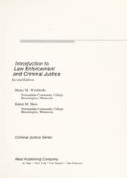Tapa de Introduction to law enforcement and criminal justice