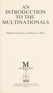 Tapa de An introduction to the multinationals