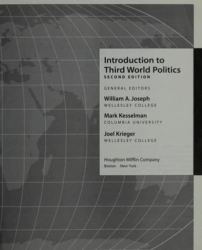 Tapa de Introduction to third world politics