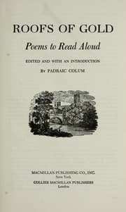 Tapa de Roofs of gold, poems to read aloud