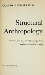 Tapa de Structural anthropology