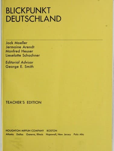 Tapa de Blickpunkt Deutschland